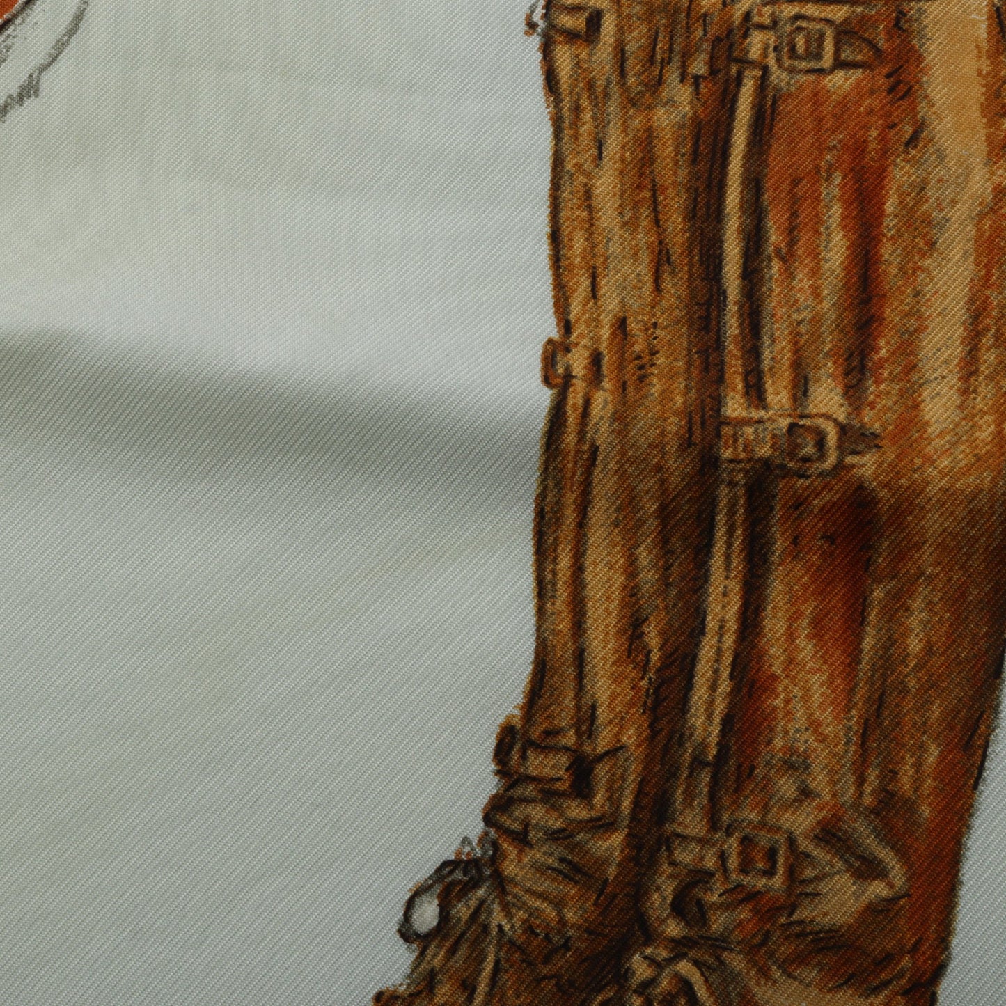 カレ90 A Propos de Bottes スカーフ シルク ライトブルー マルチカラー エルメス 財布・小物 HERMES