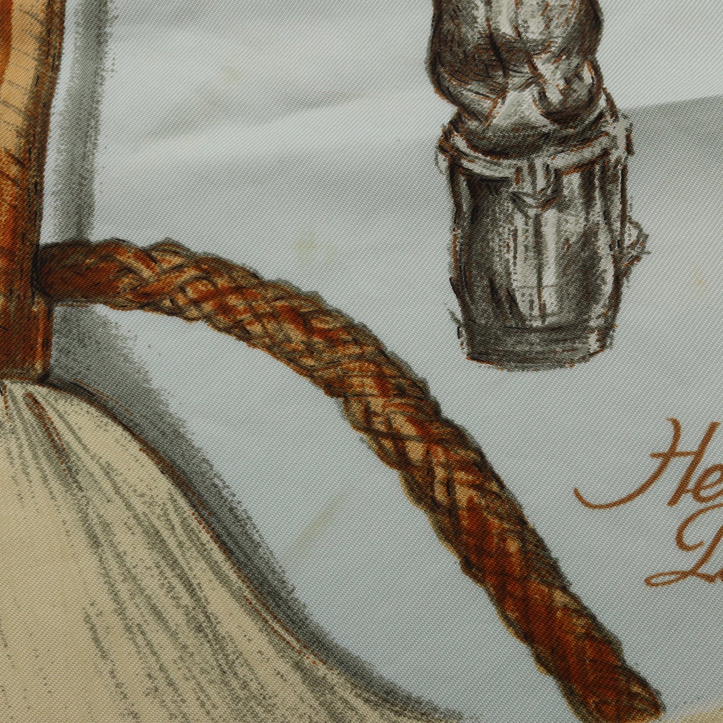カレ90 A Propos de Bottes スカーフ シルク ライトブルー マルチカラー エルメス 財布・小物 HERMES