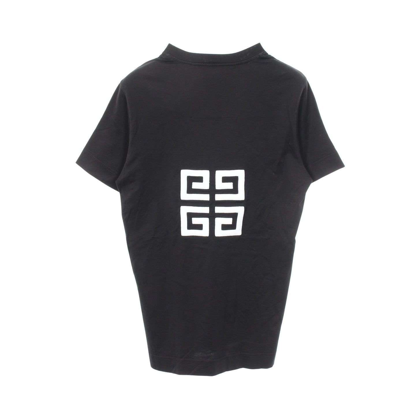 4G ロゴ刺繍 半袖Tシャツ コットン ブラック ジバンシィ トップス GIVENCHY