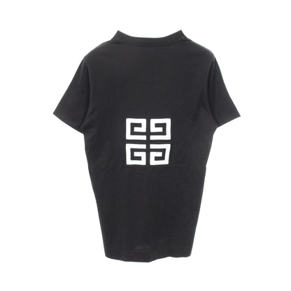 4G ロゴ刺繍 半袖Tシャツ コットン ブラック ジバンシィ トップス GIVENCHY