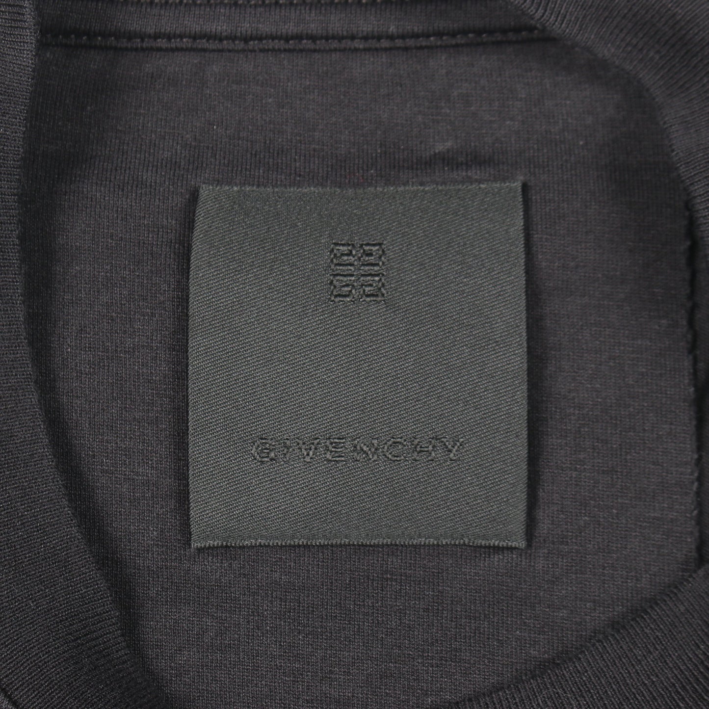 4G ロゴ刺繍 半袖Tシャツ コットン ブラック ジバンシィ トップス GIVENCHY