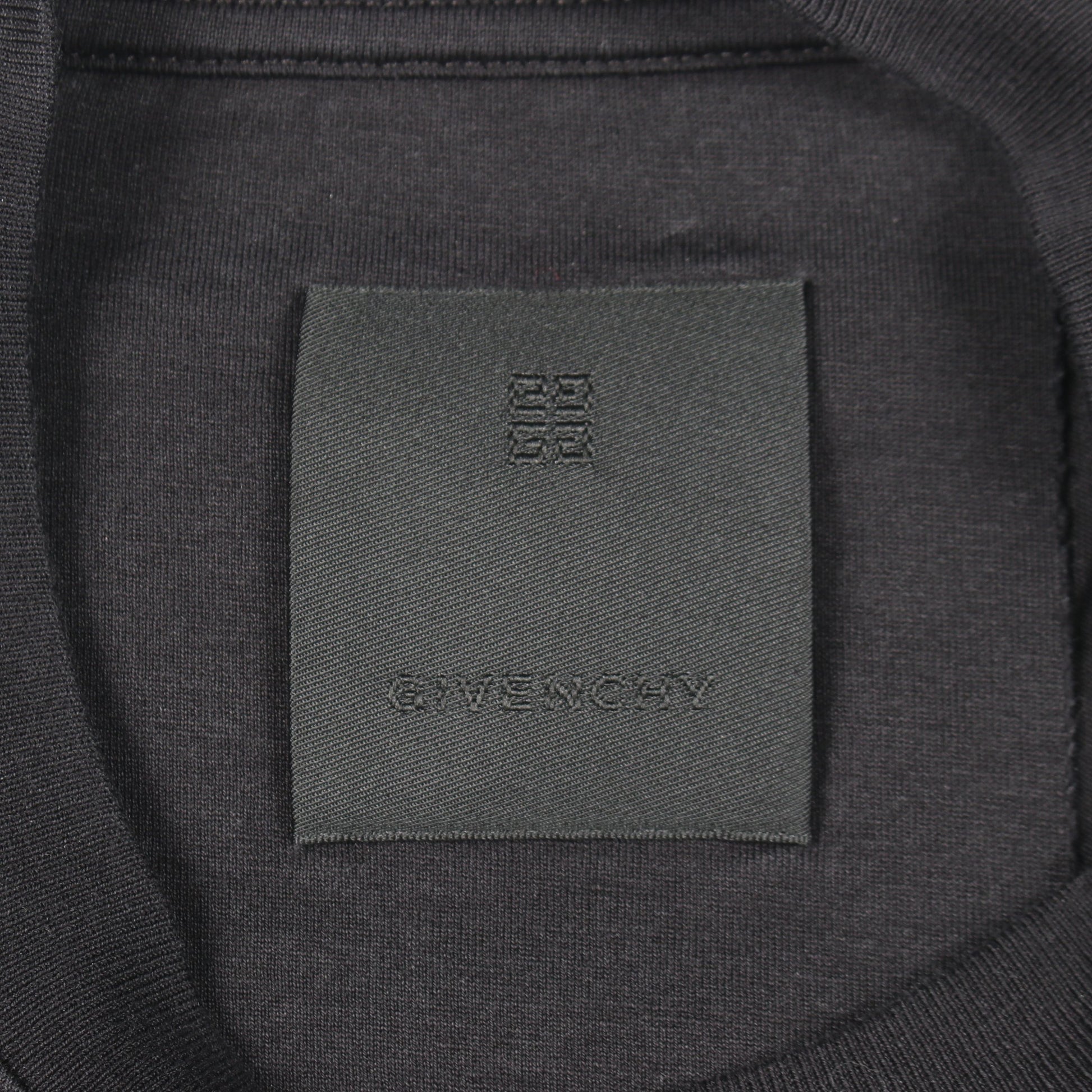4G ロゴ刺繍 半袖Tシャツ コットン ブラック ジバンシィ トップス GIVENCHY