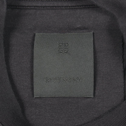 4G ロゴ刺繍 半袖Tシャツ コットン ブラック ジバンシィ トップス GIVENCHY