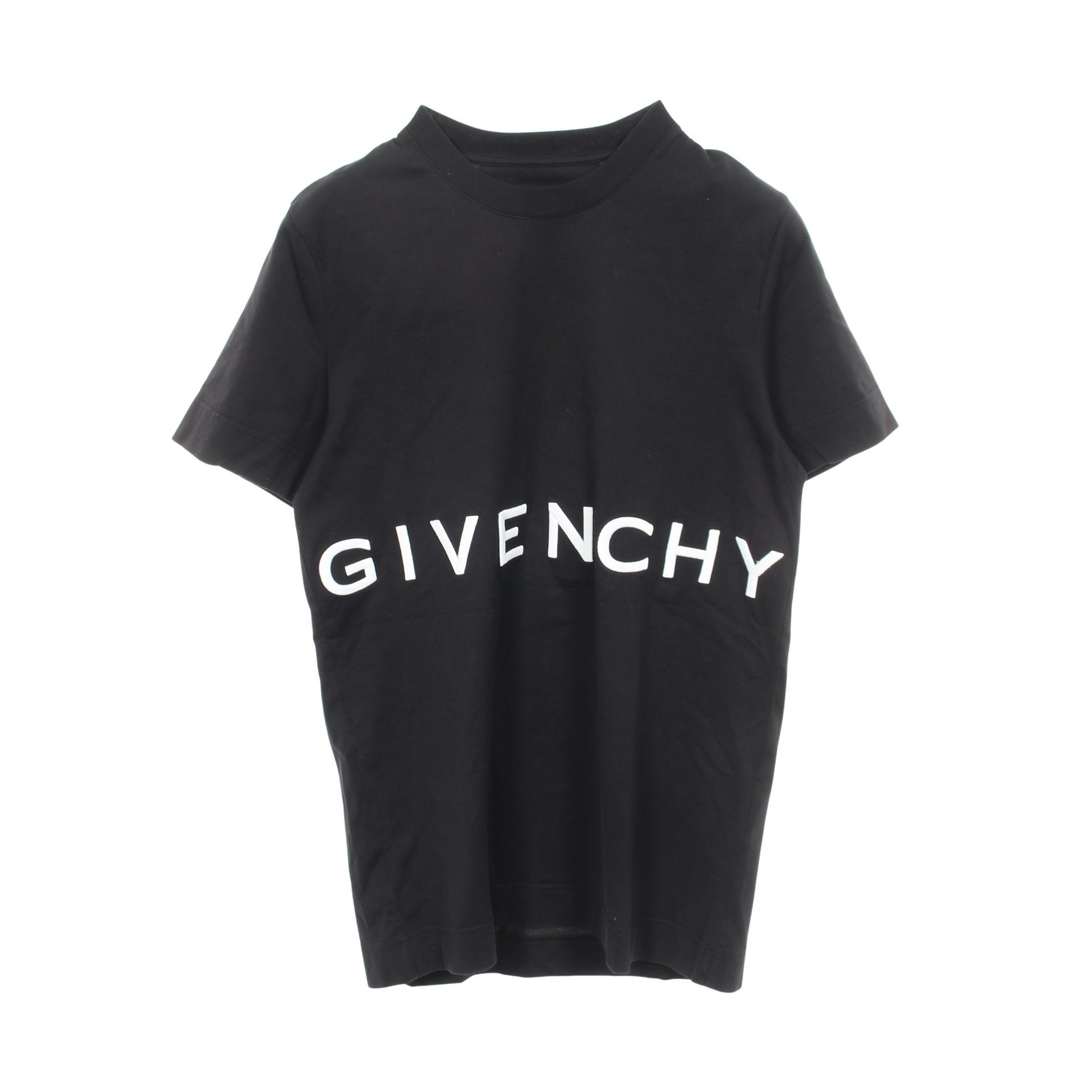 4G ロゴ刺繍 半袖Tシャツ コットン ブラック ジバンシィ トップス GIVENCHY