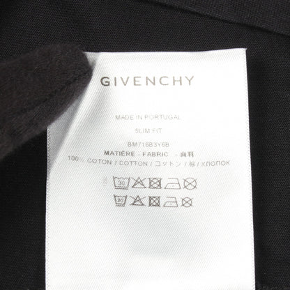 4G ロゴ刺繍 半袖Tシャツ コットン ブラック ジバンシィ トップス GIVENCHY
