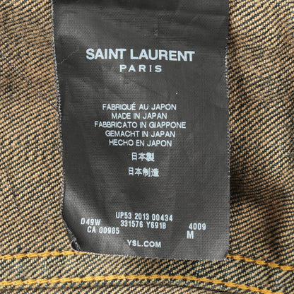 DEAD RAT デニムジャケット コットン インディゴブルー サンローランパリ アウター SAINT LAURENT PARIS