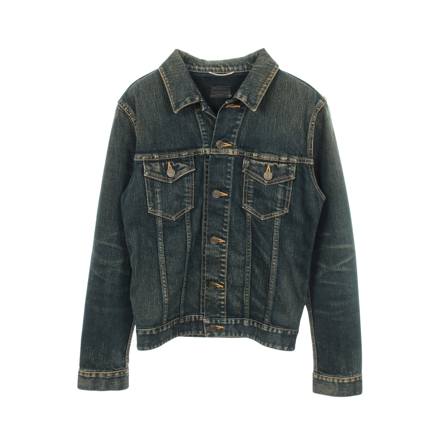 DEAD RAT デニムジャケット コットン インディゴブルー サンローランパリ アウター SAINT LAURENT PARIS