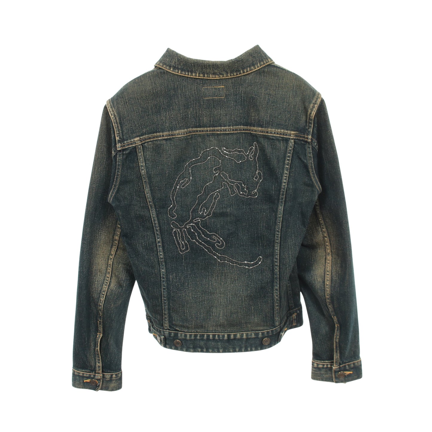 DEAD RAT デニムジャケット コットン インディゴブルー サンローランパリ アウター SAINT LAURENT PARIS