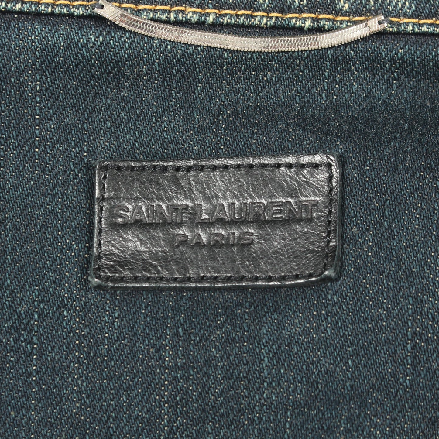 DEAD RAT デニムジャケット コットン インディゴブルー サンローランパリ アウター SAINT LAURENT PARIS