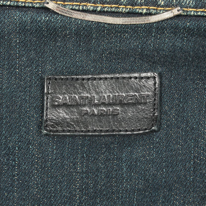 DEAD RAT デニムジャケット コットン インディゴブルー サンローランパリ アウター SAINT LAURENT PARIS