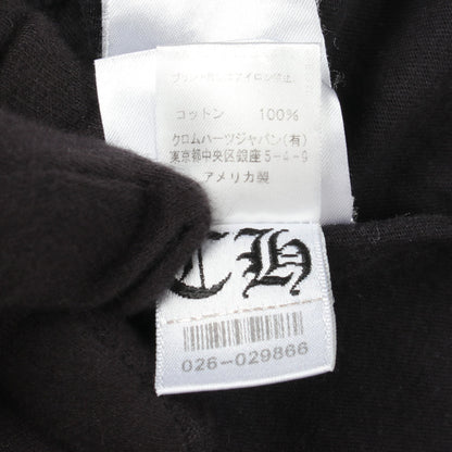 ホースシュー スクロールラベル 半袖Tシャツ コットン ブラック クロムハーツ トップス Chrome Hearts