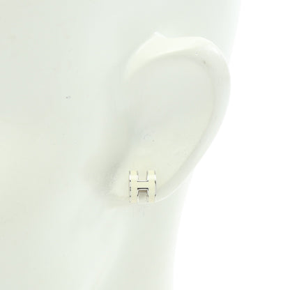 MINI POP H ミニポップアッシュ ピアス シルバー アイボリー エルメス アクセサリー HERMES