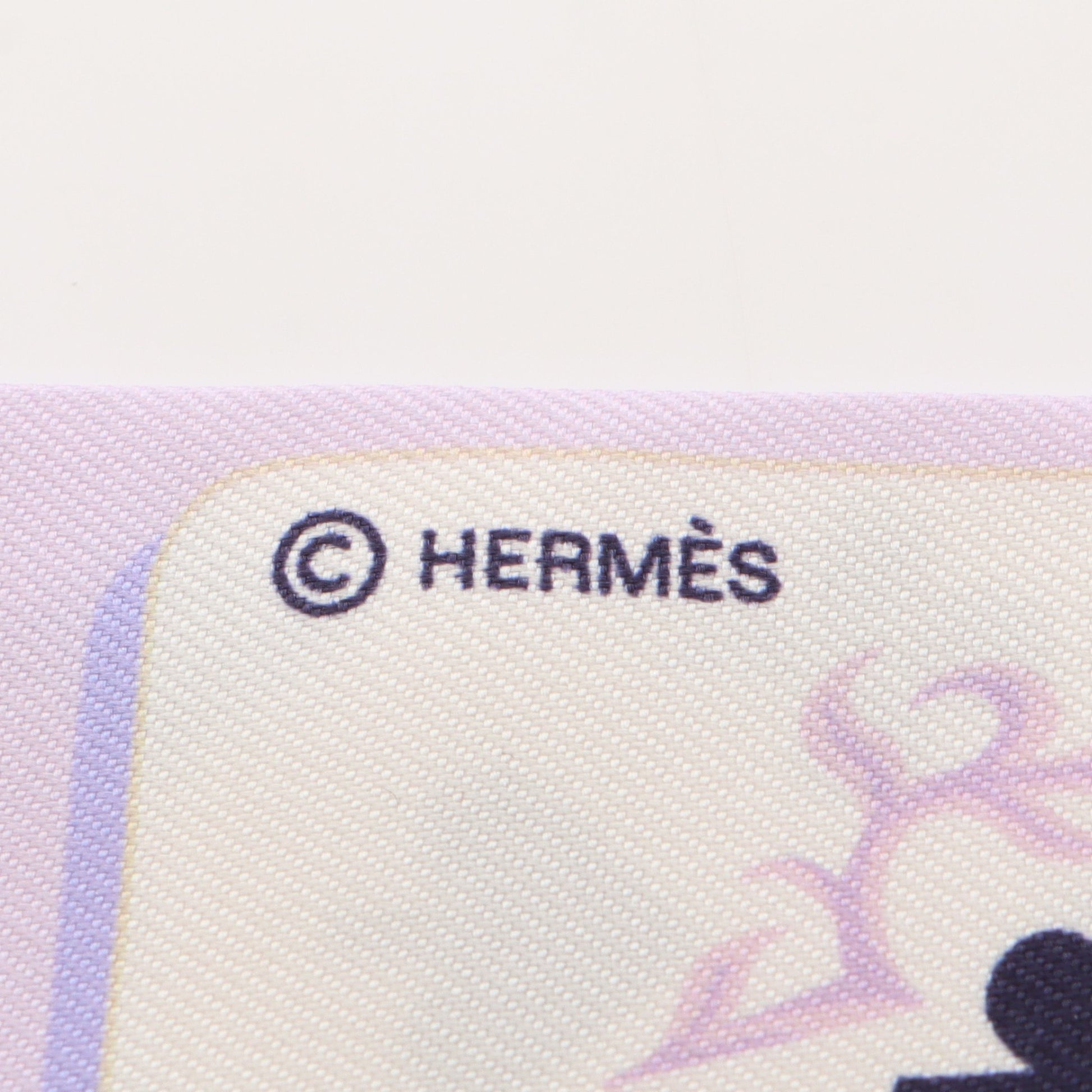 ツイリー Jeu de Cartes リボン スカーフ シルク ライトパープル エルメス 財布・小物 HERMES