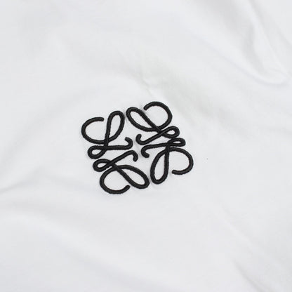 アナグラム クルーネック 半袖 Tシャツ コットン ホワイト ロエベ