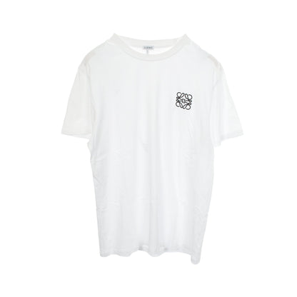アナグラム クルーネック 半袖 Tシャツ コットン ホワイト ロエベ