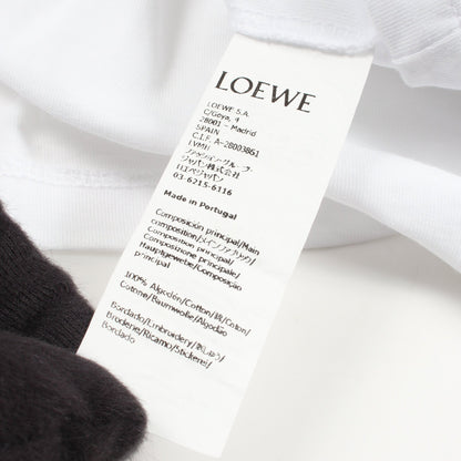 アナグラム クルーネック 半袖 Tシャツ コットン ホワイト ロエベ