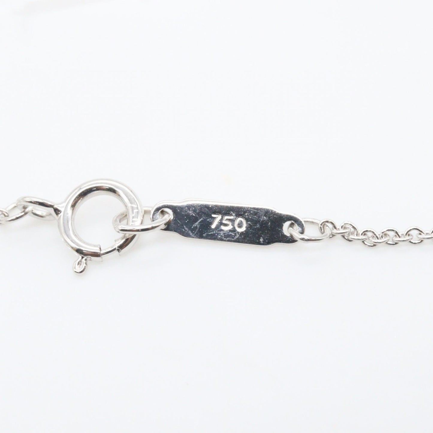 クローバー キー ペンダント ダイヤ ネックレス ネックレス ダイヤモンド K18WG ホワイトゴールド クリア ティファニー