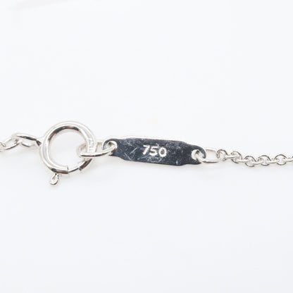 クローバー キー ペンダント ダイヤ ネックレス ネックレス ダイヤモンド K18WG ホワイトゴールド クリア ティファニー