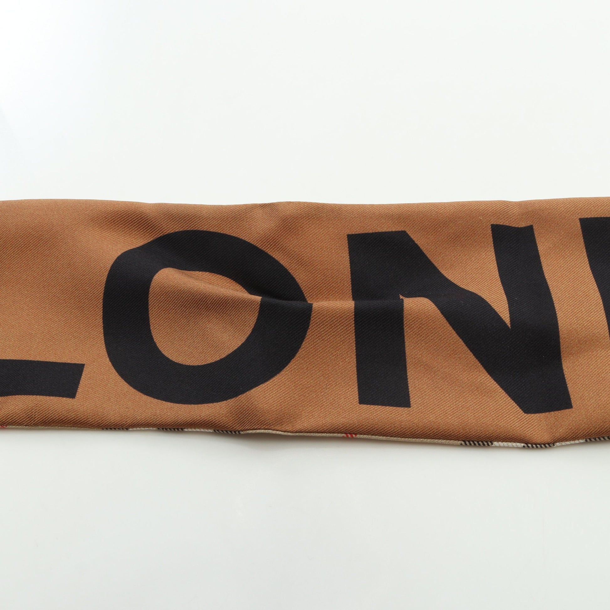 Skinny Scarf チェック ロゴ スカーフ シルク ベージュ マルチカラー バーバリー 財布・小物 BURBERRY