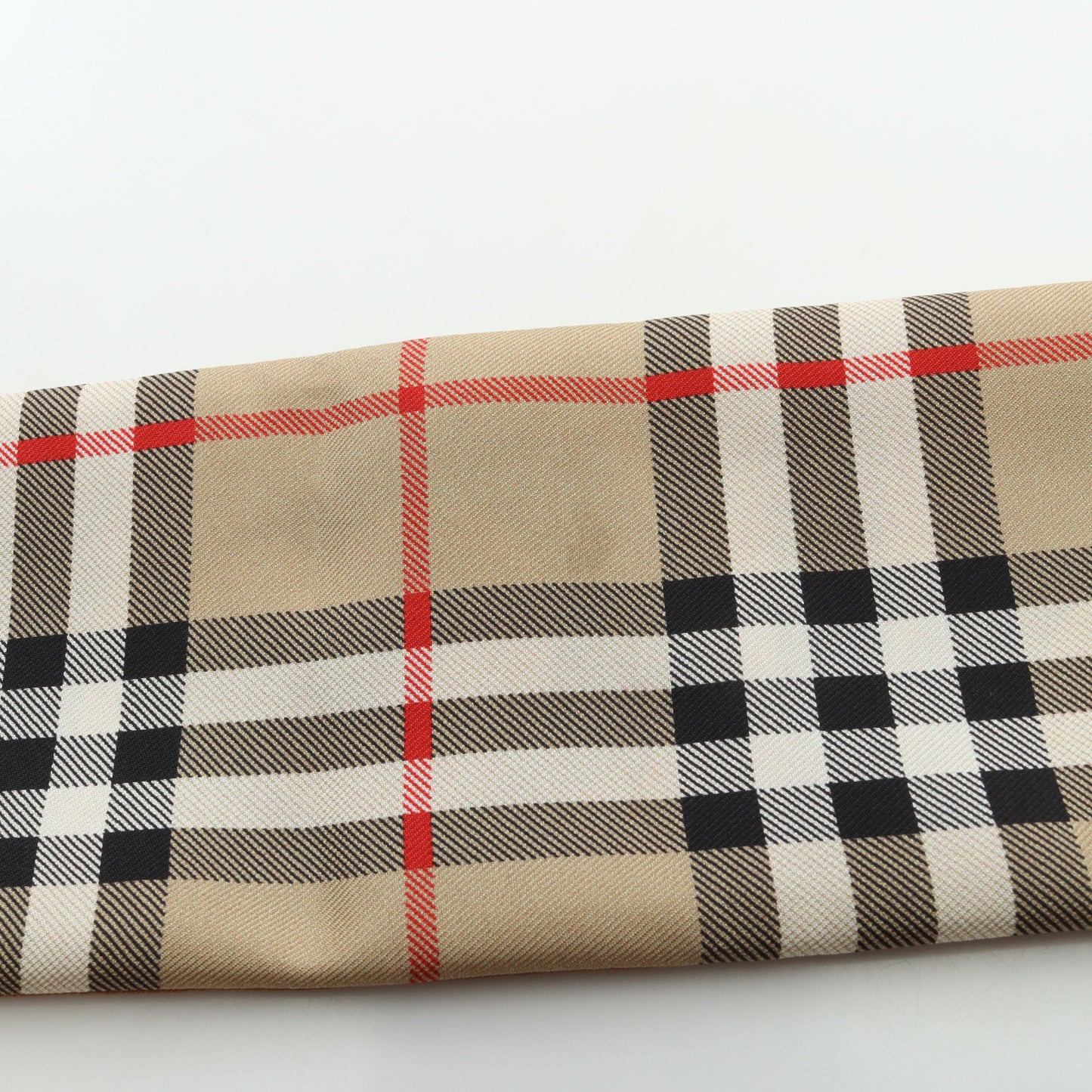 Skinny Scarf チェック ロゴ スカーフ シルク ベージュ マルチカラー バーバリー 財布・小物 BURBERRY