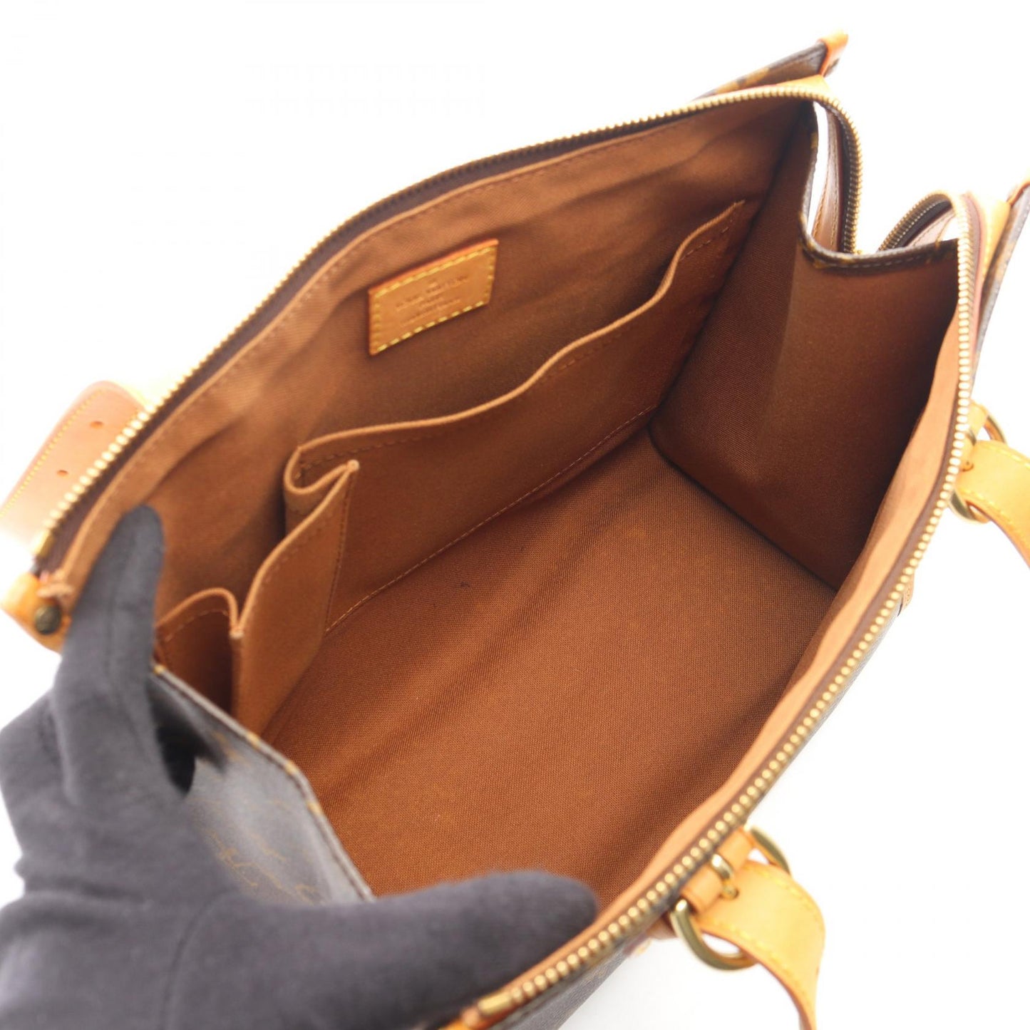 ポパンクール オ モノグラム ショルダーバッグ トートバッグ PVC レザー ブラウン ルイヴィトン バッグ LOUIS VUITTON