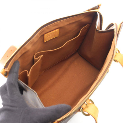 ポパンクール オ モノグラム ショルダーバッグ トートバッグ PVC レザー ブラウン ルイヴィトン バッグ LOUIS VUITTON