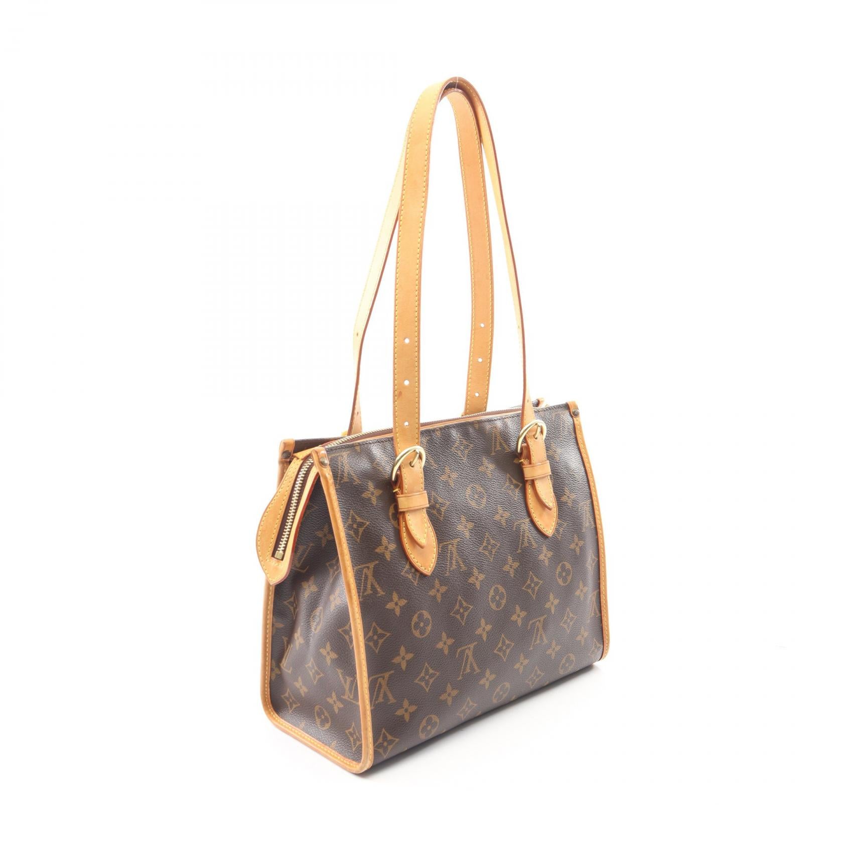 ポパンクール オ モノグラム ショルダーバッグ トートバッグ PVC レザー ブラウン ルイヴィトン バッグ LOUIS VUITTON