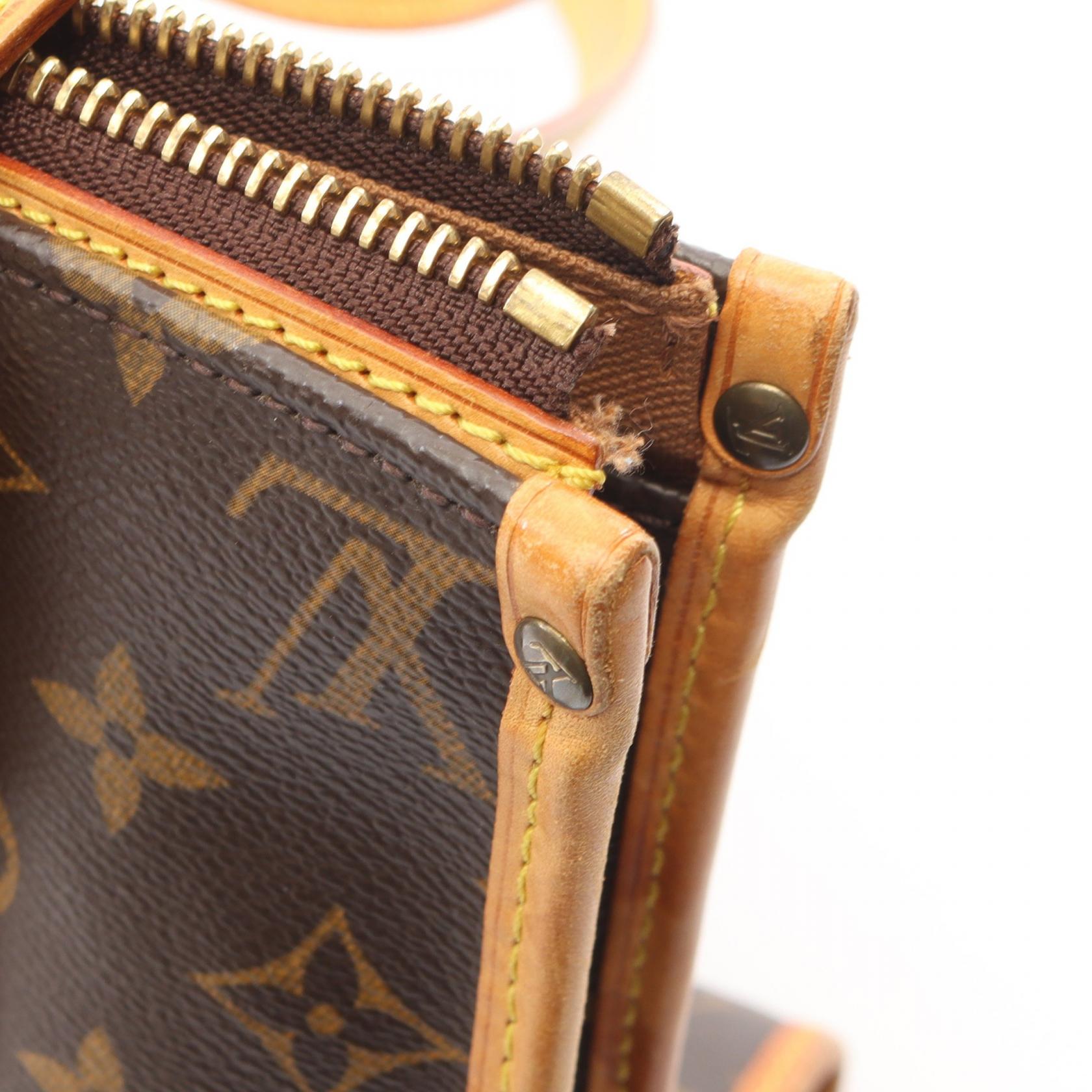 ポパンクール オ モノグラム ショルダーバッグ トートバッグ PVC レザー ブラウン ルイヴィトン バッグ LOUIS VUITTON