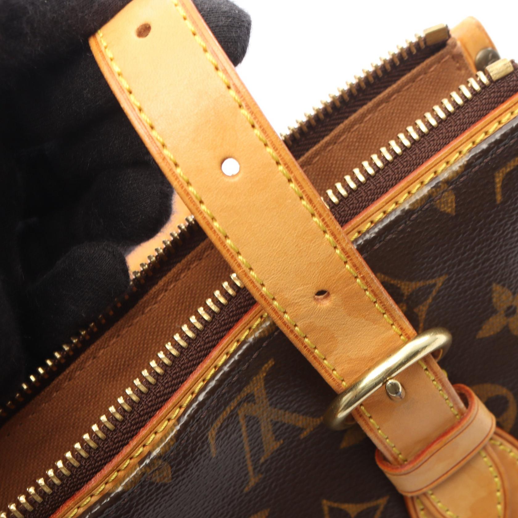 ポパンクール オ モノグラム ショルダーバッグ トートバッグ PVC レザー ブラウン ルイヴィトン バッグ LOUIS VUITTON