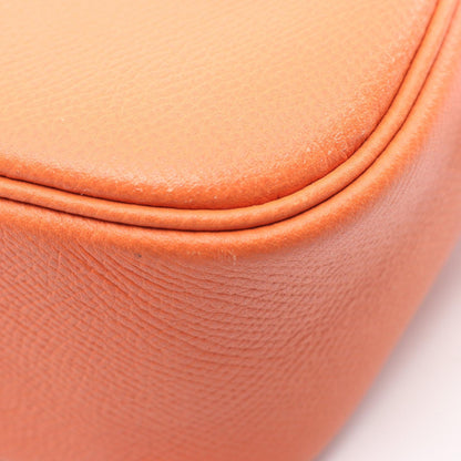 プリュムエラン28 ハンドバッグ ヴォーエプソン オレンジ エルメス バッグ HERMES