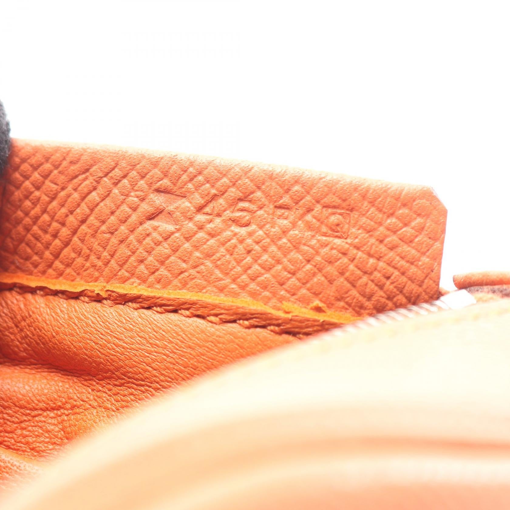 プリュムエラン28 ハンドバッグ ヴォーエプソン オレンジ エルメス バッグ HERMES