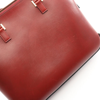 エスカパーダ ルージュアッシュ ハンドバッグ ボックスカーフ ボルドー ゴールド金具 □F刻印 エルメス バッグ HERMES