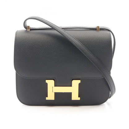 コンスタンス3 ミニ ショルダーバッグ ヴォーエプソン ブラック ゴールド金具 G刻印 エルメス バッグ HERMES