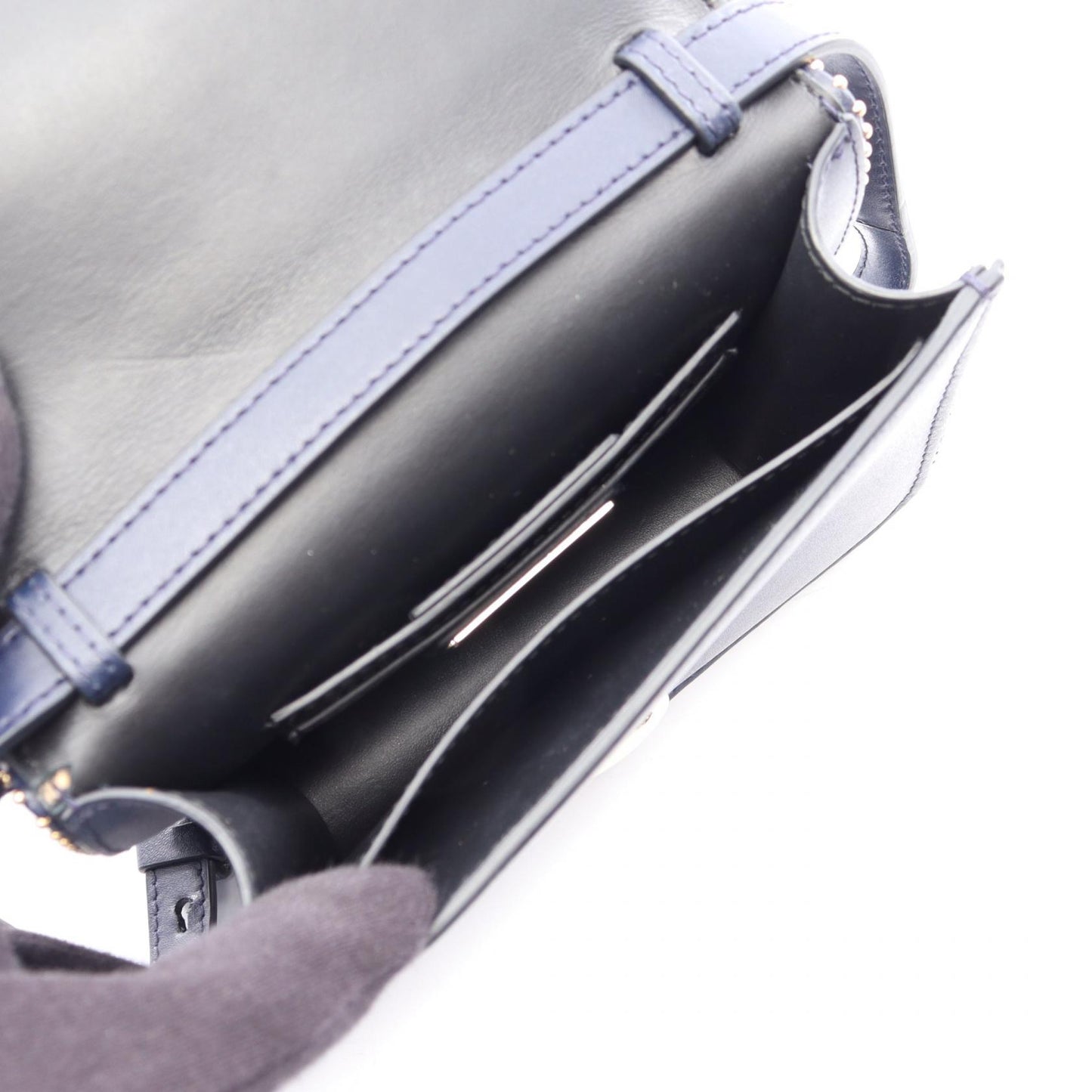 ヴァラリボン ミニ ショルダーバッグ レザー ネイビー サルヴァトーレフェラガモ バッグ Salvatore Ferragamo