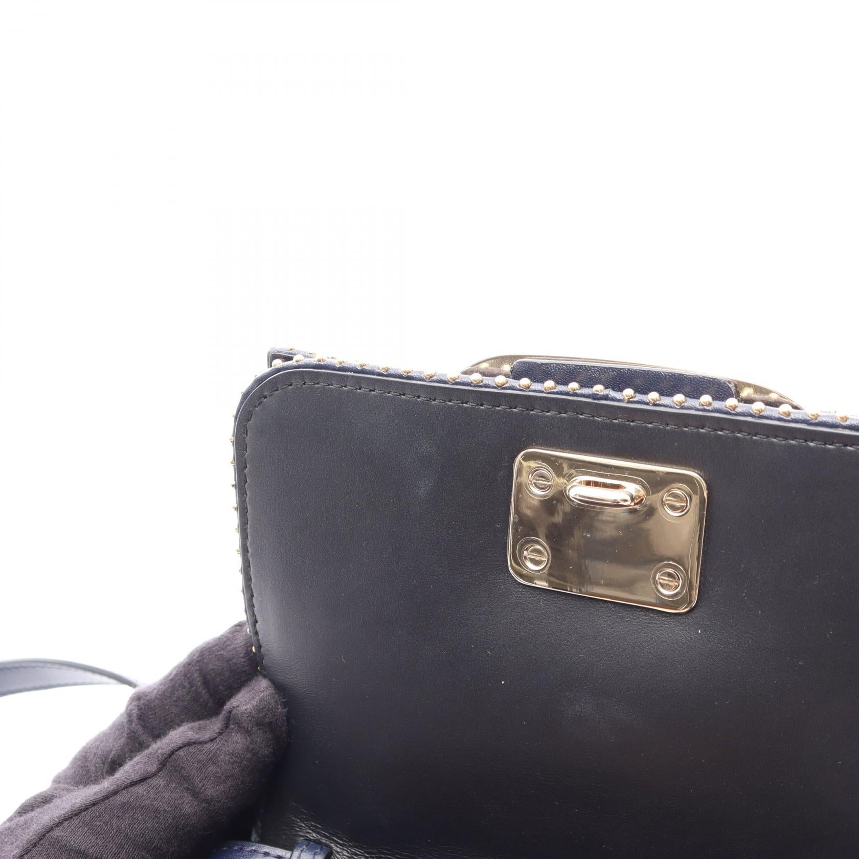 ヴァラリボン ミニ ショルダーバッグ レザー ネイビー サルヴァトーレフェラガモ バッグ Salvatore Ferragamo