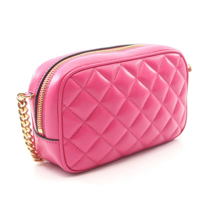 メデューサ キルティング チェーンショルダーバッグ レザー ピンクパープル ヴェルサーチ バッグ Versace