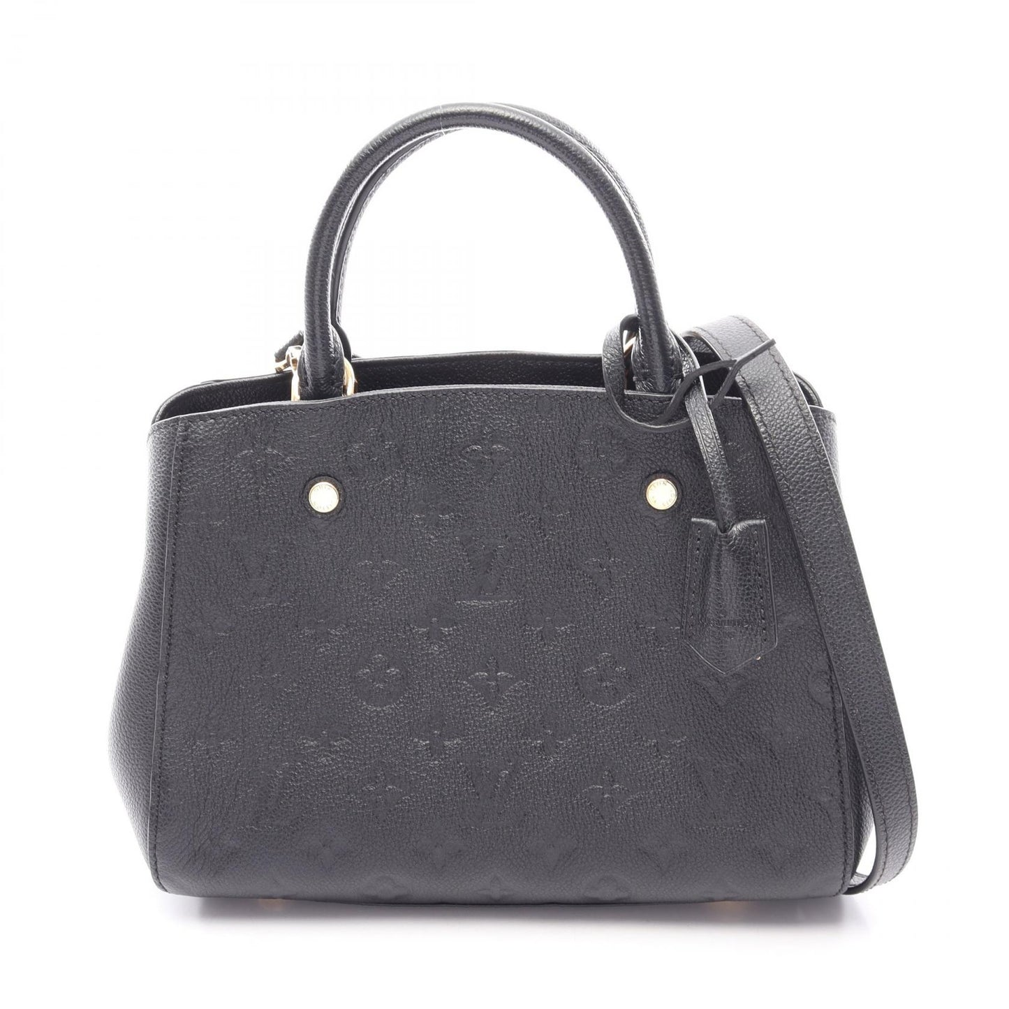 モンテーニュBB モノグラムアンプラント ノワール 2WAY ハンドバッグ レザー ブラック ルイヴィトン バッグ LOUIS VUITTON
