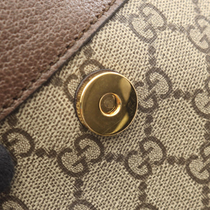 オフディア ミニ GGスプリーム バックパック リュックサック PVC レザー ベージュ ダークブラウン グッチ バッグ GUCCI