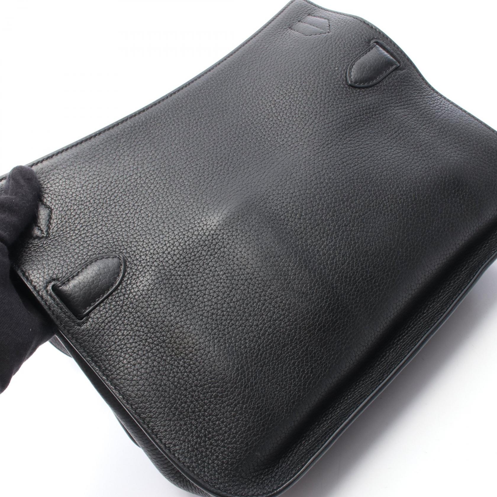 ジプシエール28 ショルダーバッグ トリヨンクレマンス ブラック シルバー金具 A刻印 エルメス バッグ HERMES