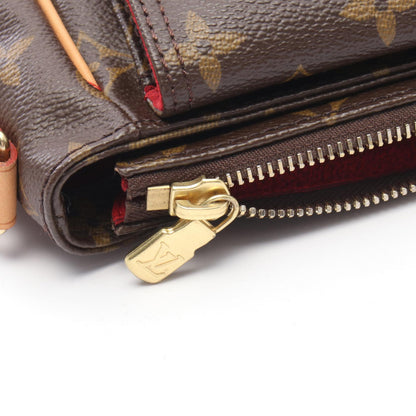 ヴィバシテPM モノグラム ショルダーバッグ PVC レザー ブラウン ルイヴィトン バッグ LOUIS VUITTON