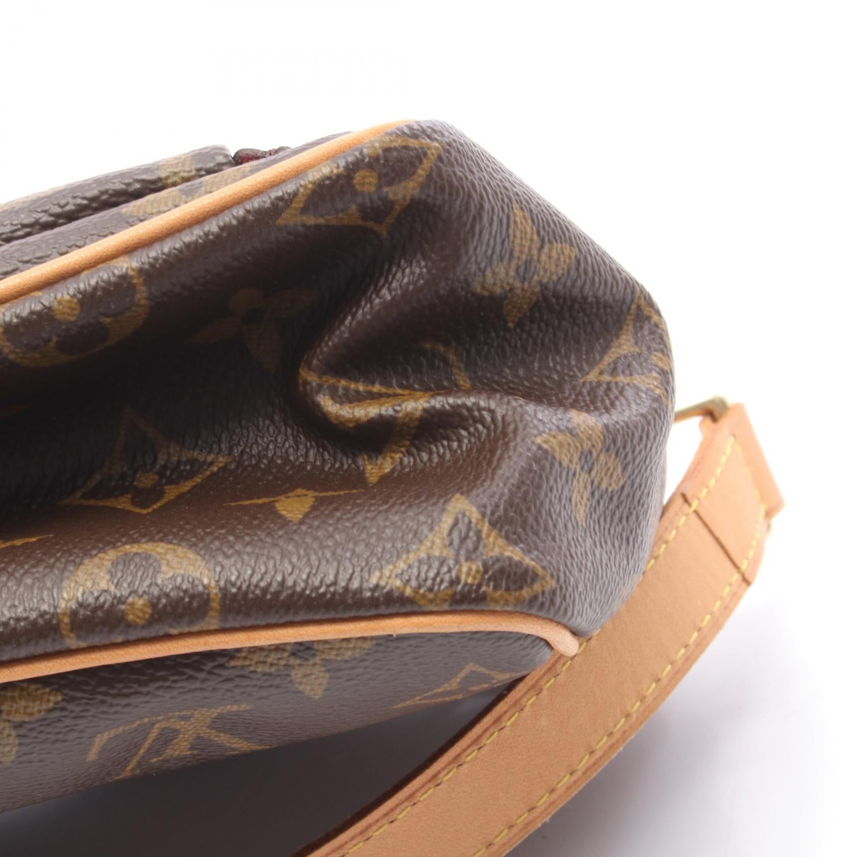 ヴィバシテPM モノグラム ショルダーバッグ PVC レザー ブラウン ルイヴィトン バッグ LOUIS VUITTON