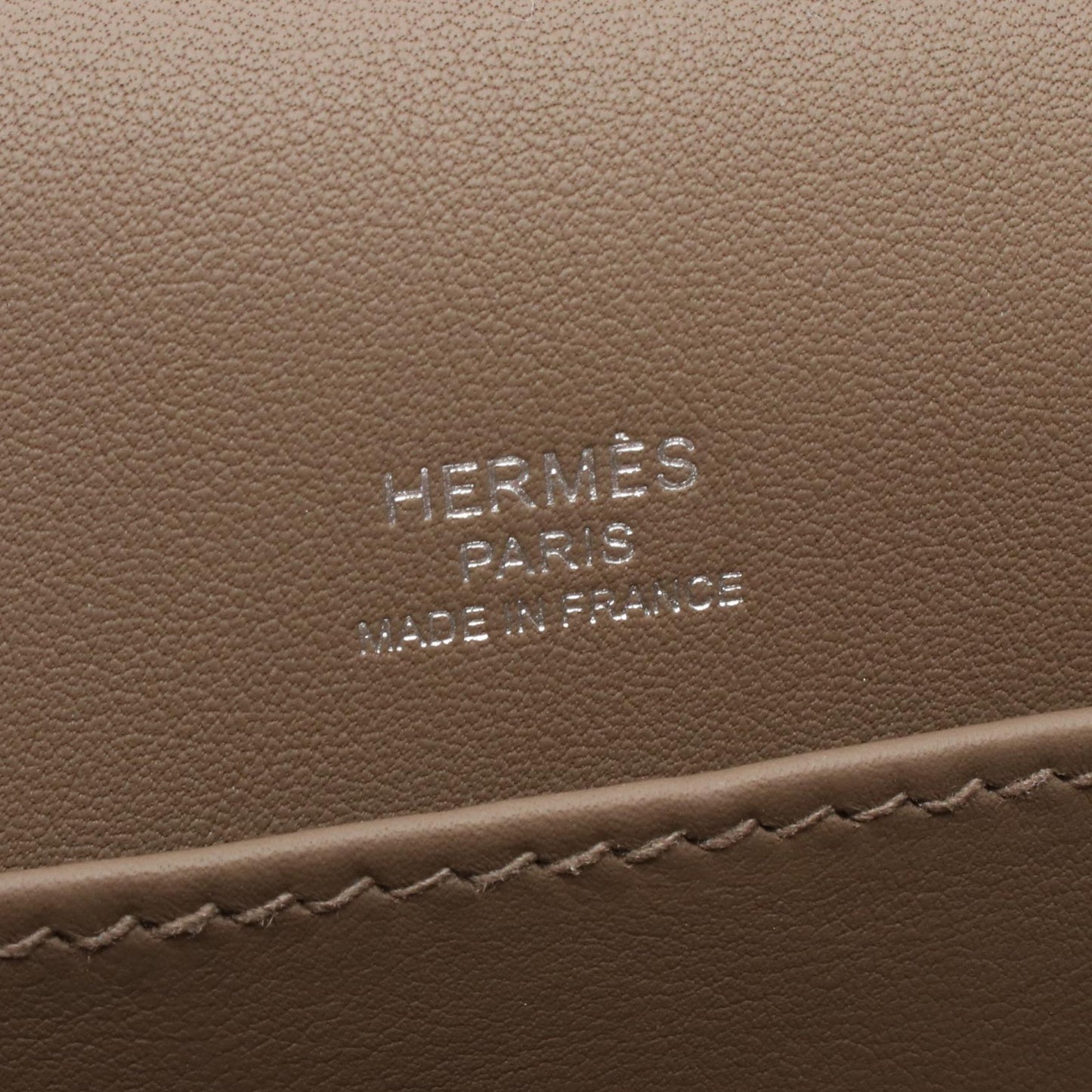 ゲタ エトゥープ ショルダーバッグ シェーブル グレーブラウン シルバー金具 B刻印 エルメス バッグ HERMES