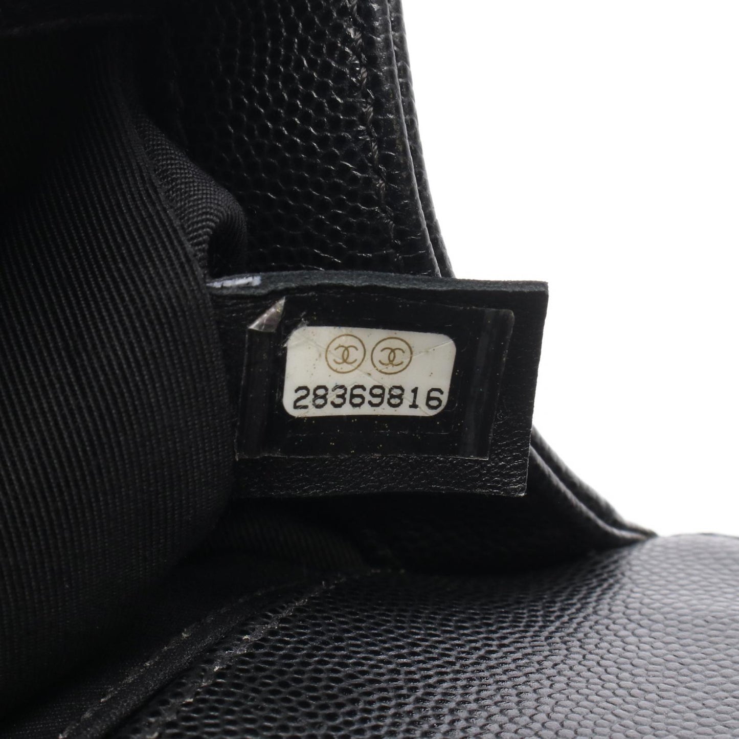 ボーイシャネル スモール チェーンショルダーバッグ キャビアスキン ブラック ゴールド金具 シャネル バッグ CHANEL