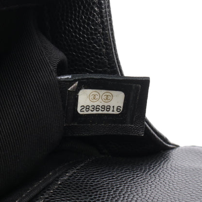 ボーイシャネル スモール チェーンショルダーバッグ キャビアスキン ブラック ゴールド金具 シャネル バッグ CHANEL