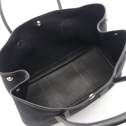 ガーデンパーティPM ハンドバッグ トートバッグ トワルオフィシエ ネゴンダ ブラック シルバー金具 □I刻印 エルメス バッグ HERMES