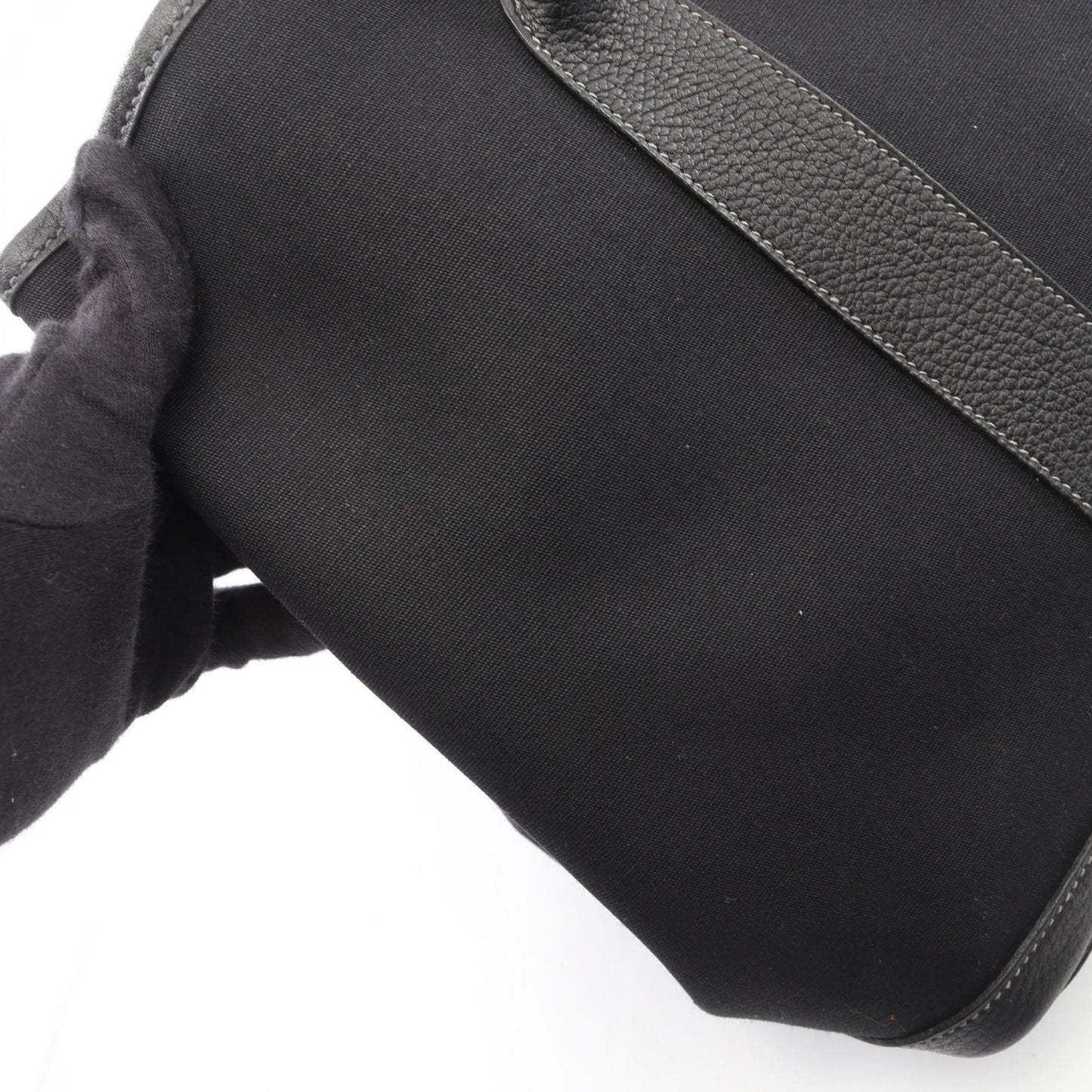 ガーデンパーティPM ハンドバッグ トートバッグ トワルオフィシエ ネゴンダ ブラック シルバー金具 □I刻印 エルメス バッグ HERMES