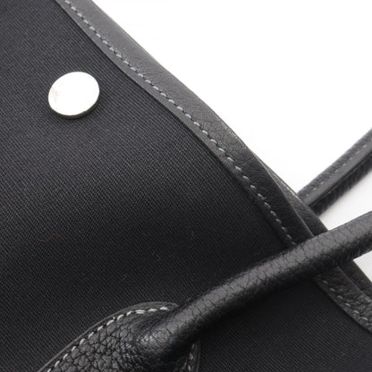 ガーデンパーティPM ハンドバッグ トートバッグ トワルオフィシエ ネゴンダ ブラック シルバー金具 □I刻印 エルメス バッグ HERMES