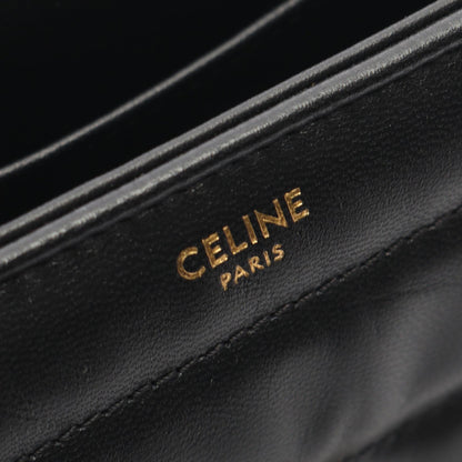 モノクローム チェーンショルダーバッグ レザー ブラック セリーヌ バッグ CELINE