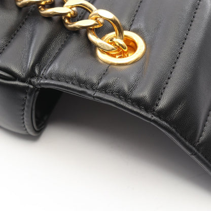 モノクローム チェーンショルダーバッグ レザー ブラック セリーヌ バッグ CELINE
