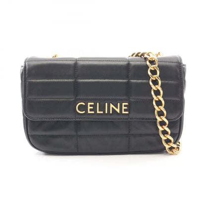 モノクローム チェーンショルダーバッグ レザー ブラック セリーヌ バッグ CELINE